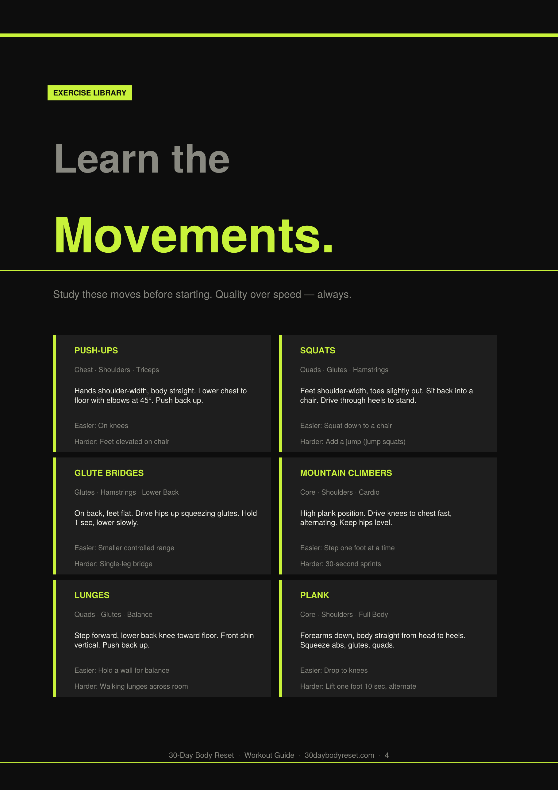 Exercise library